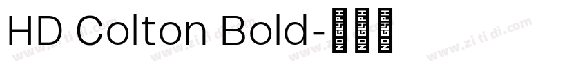 HD Colton Bold字体转换